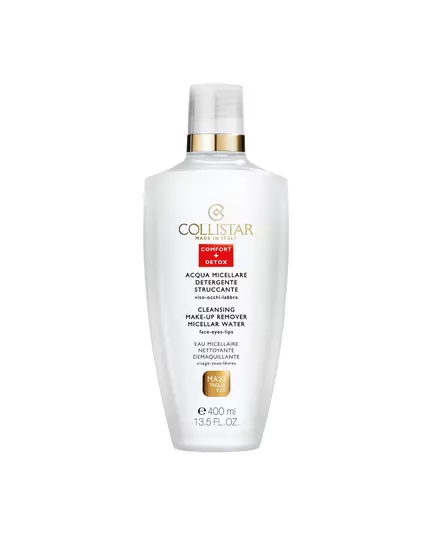 Мицеллярная вода для снятия макияжа Collistar Aacqua Micellare Detergente Struccante Для всех типов кожи, 400 мл, изображение 2