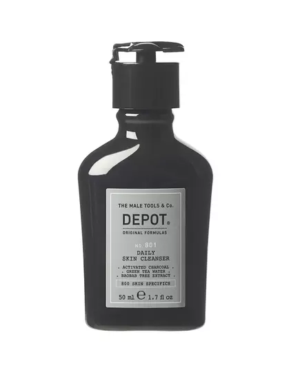 Очищувальний гель для обличчя Depot 800 Skin Specifics No. 801 з активованим вугіллям, 50 мл