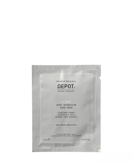 Набір тканинних масок для обличчя Depot 800 Skin Specifics No. 808 Гіалуронова кислота, денні, 12 × 13 мл, зображення 3