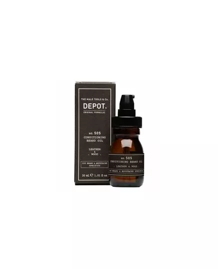 Масло для бороды и усов Depot 500 Beard & Mustache Specifics No. 505 Leather & Wood, 30 мл