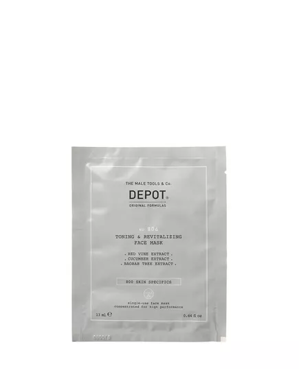 Набір тканинних масок для обличчя Depot 800 Skin Specifics No. 806 Гіалуронова кислота, денні, 12 × 13 мл, зображення 3