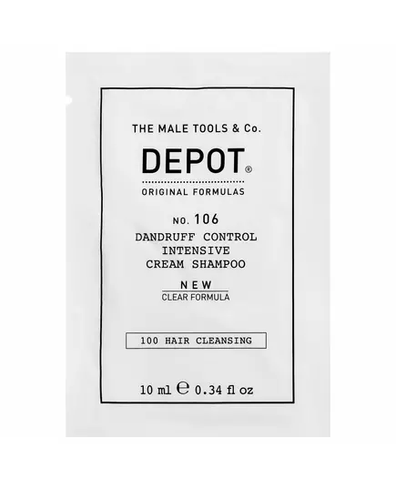 Шампунь для очищення волосся Depot 100 Hair Cleansing No. 106 Clear Formula Anti-Dandruff, 10 мл, зображення 2