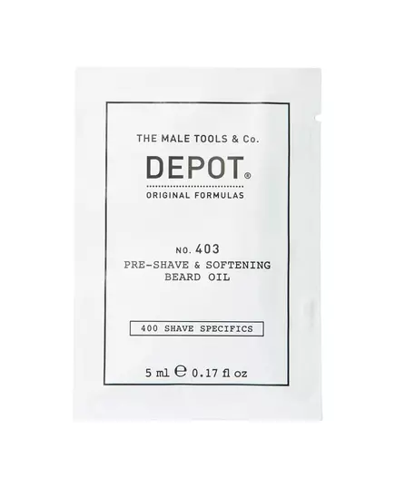 Олія для підготовки до гоління Depot 400 Shave Specifics No. 403 Fresh Black Pepper, 5 мл, зображення 2