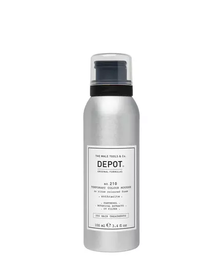 Незмивний мус для фарбування волосся Depot 200 Hair Treatments No. 210 Panthenol Anthracite, 100 мл