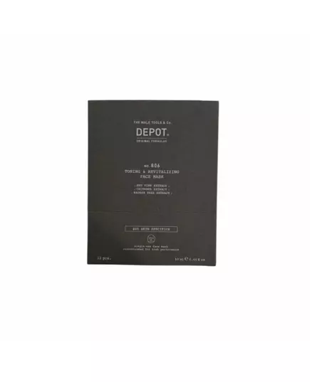 Набір тканинних масок для обличчя Depot 800 Skin Specifics No. 806 Гіалуронова кислота, денні, 12 × 13 мл
