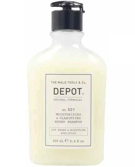 Шампунь для бороды и усов Depot 500 Beard & Mustache Specifics No. 501 Pro-Vitamin B5 Увлажняющий, очищающий, 250 мл