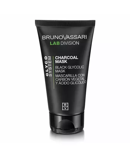 Відлущувальна кремова маска для обличчя Bruno Vassari Glyco System Charcoal, 65 г, зображення 2