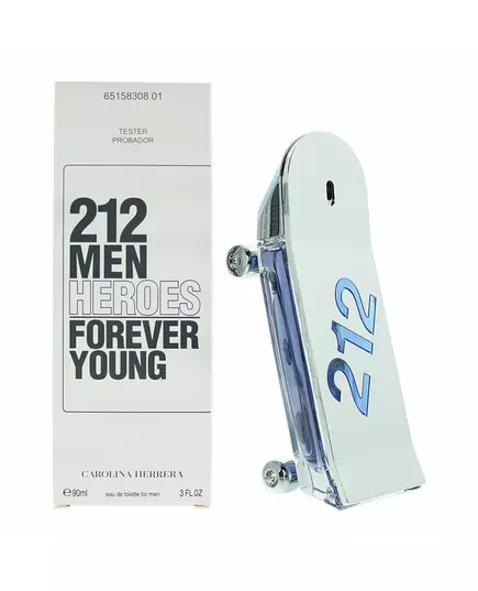 Тестер туалетної води для чоловіків Carolina Herrera 212 Heroes Forever Young, 90 мл, зображення 3