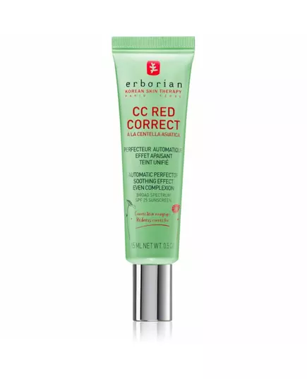 Денний крем для обличчя Erborian CC Red Correct SPF 25, 15 мл