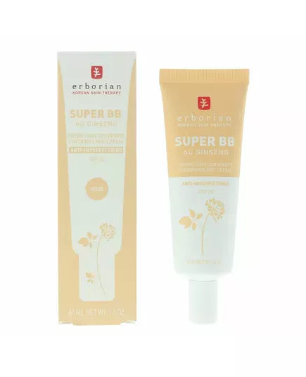 BB-крем Erborian Super BB Ginseng High Coverage Nude SPF 20, 40 мл