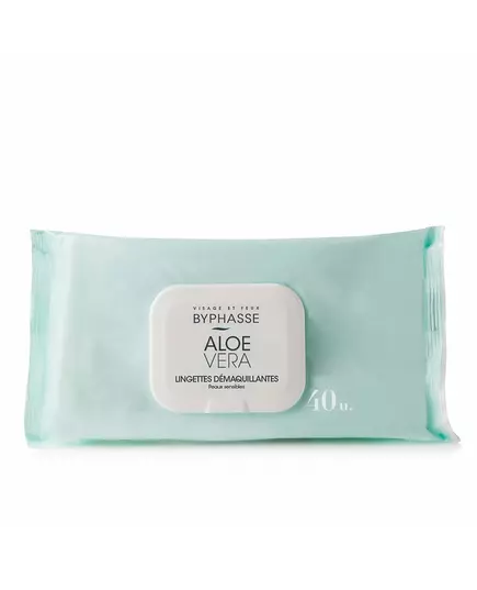 Серветки для зняття макіяжу Byphasse Aloe Vera, 40 штук