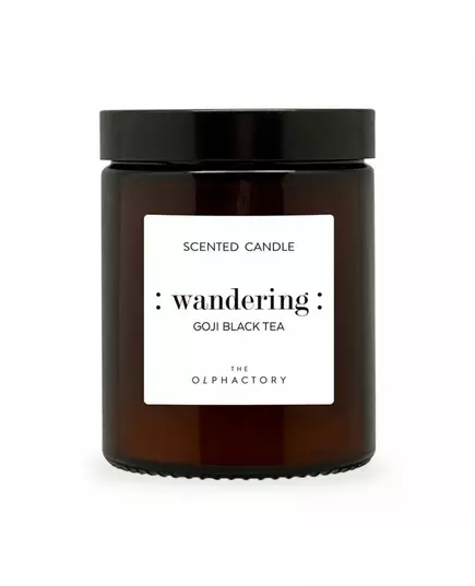 Ароматическая свеча The Olphactory Wandering Goji Black Tea Goji, 135 г