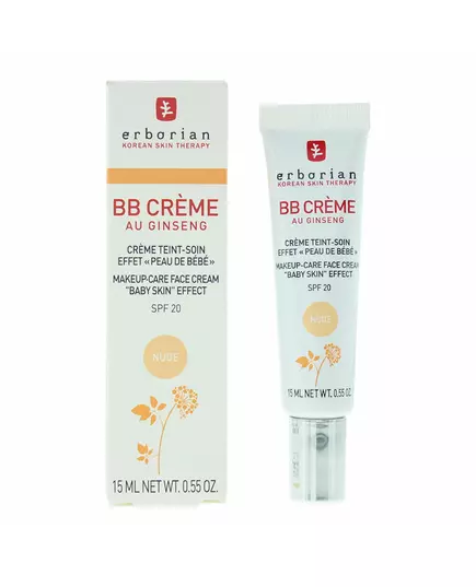 BB-крем Erborian B.B Cream Ginseng Nude SPF 20, 15 мл, зображення 2