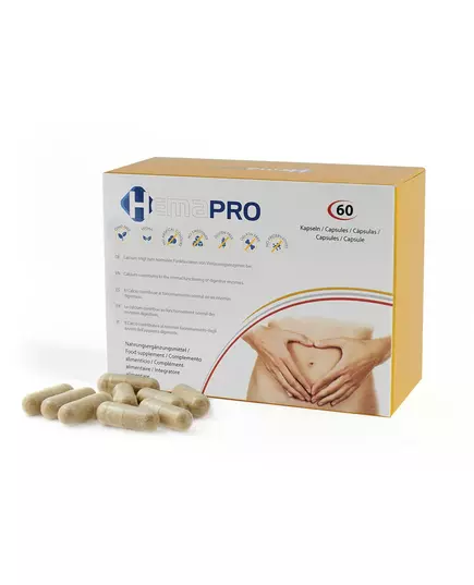 Капсули для профілактики геморою Hemapro Calcium Plantago Ovata Wheat Germ Extract & L-arginine