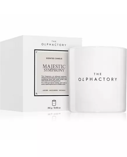 Ароматическая свеча The Olphactory Majestic Symphony Leather, 310 г, изображение 2