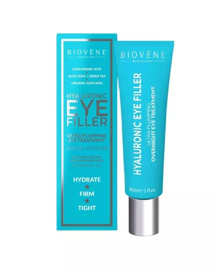Ночной крем для кожи вокруг глаз Biovène Eye Filler Hyaluronic Acid Firming, 30 мл, изображение 2
