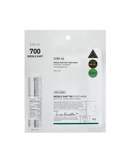 Двухэтапная микроигольчатая маска для лица Vt Cosmetics REEDLE SHOT 700, 25 г