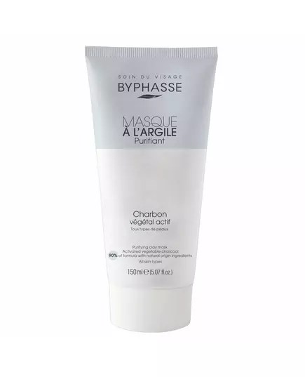 Очищающая глиняная маска для лица Byphasse Charcoal, 150 мл