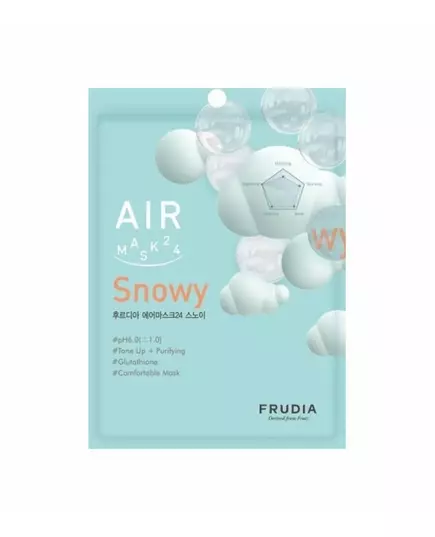 Тканинна маска для обличчя Frudia Air 24 Snowy, 25 мл