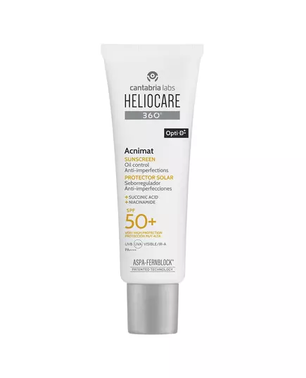 Сонцезахисний крем для обличчя HELIOCARE 360º Acnimat Anti-Imperfections SPF 50+, 50 мл