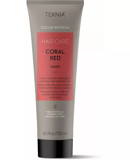 Маска для обновления цвета красных оттенков волос Lakme teknia coral red 250 мл