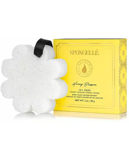 Пенная многоразовая губка для душа Spongelle boxed white flower honey blossom 1 шт