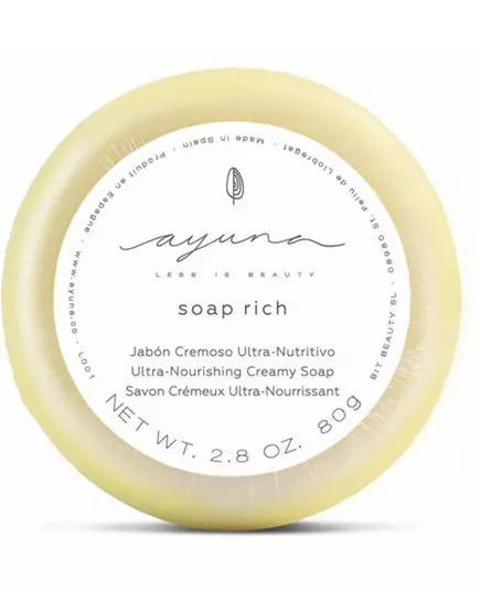 Ультра-живильне крем-мило Ayuna ultra-nourishing creamy soap rich 80g