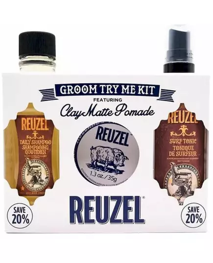 Набір Reuzel try Reuzel groom - clay matte 3 st